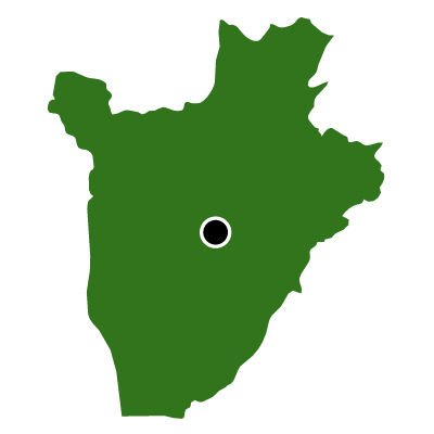 ブルンジ共和国無料フリーイラスト｜首都(緑)